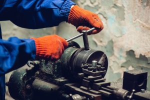 hand repairman professional builder working indoors repairing